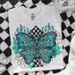 Turquoise Butterfly w/ sleeve PNG