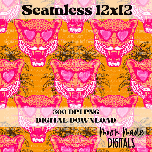 Summer Leopard  Seamless