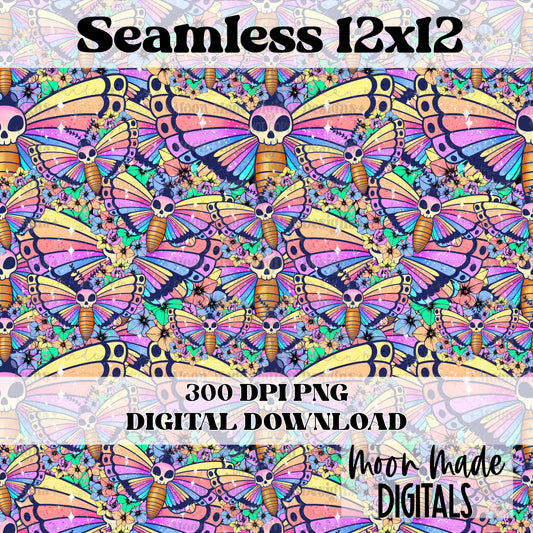 Rainbow moth  Seamless