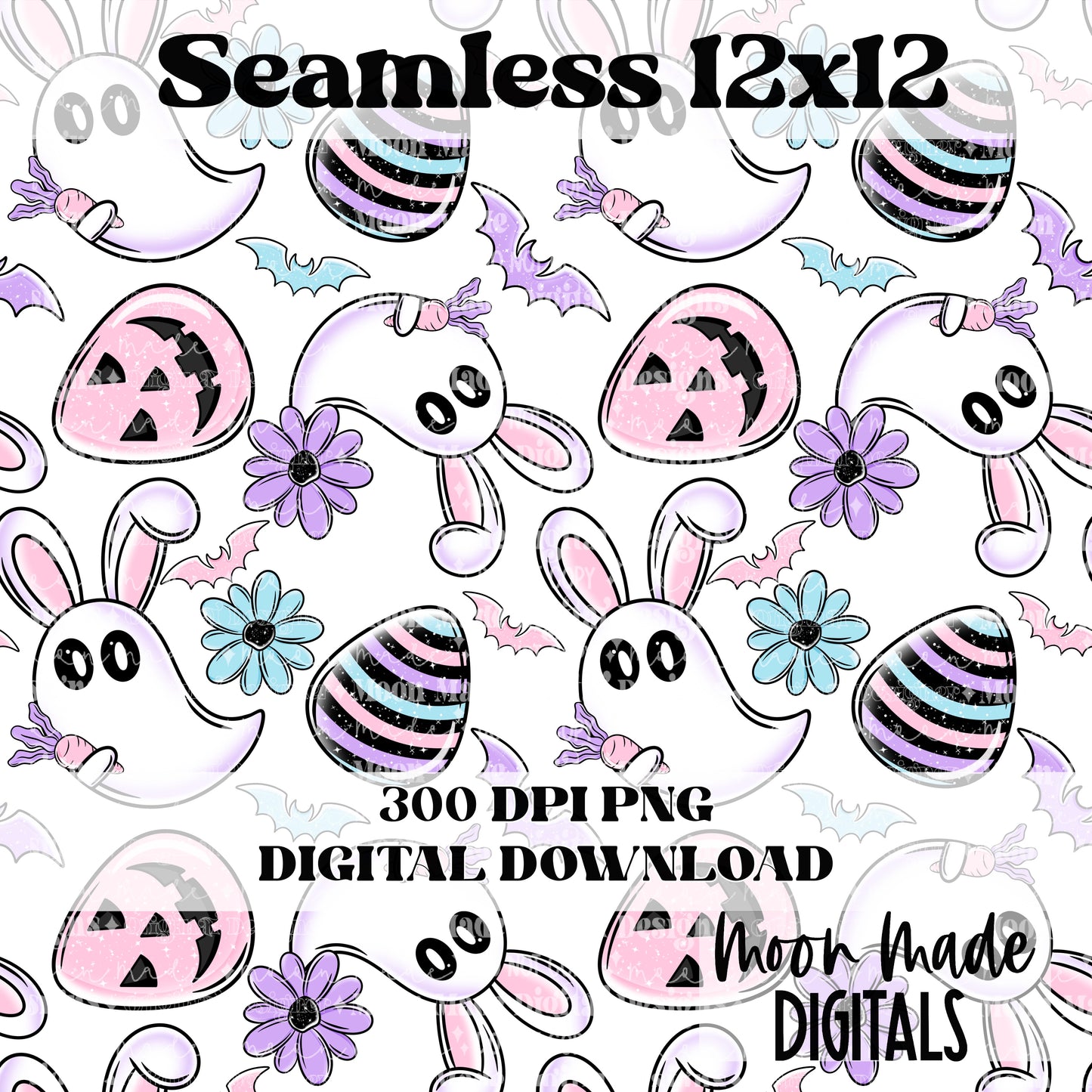 Spooky Easter seamless