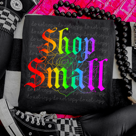 Shop small rainbow