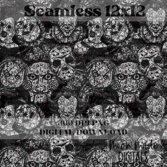 Horror Lace Seamless