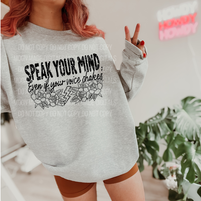 Speak Your Mind - Black