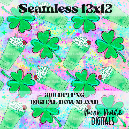 Shamrock rainbow seamless