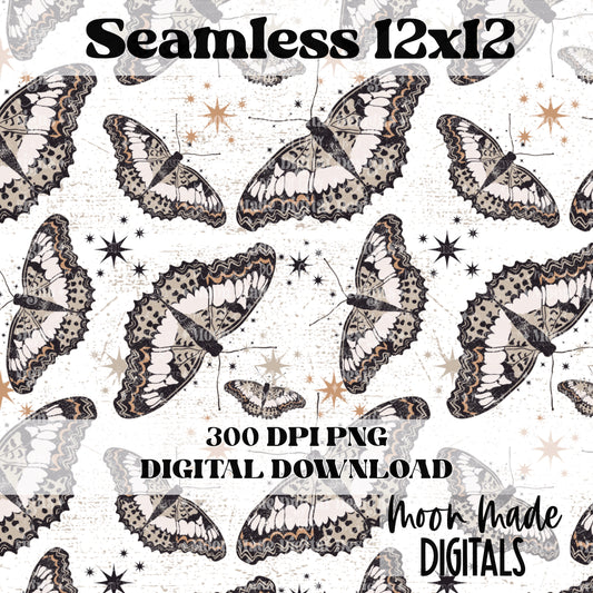 Grunge Butterfly seamless