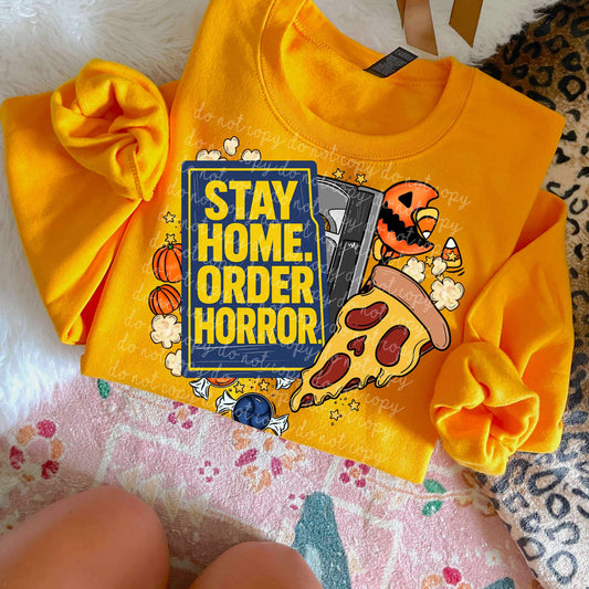 Stay Home, Order Horror PNG
