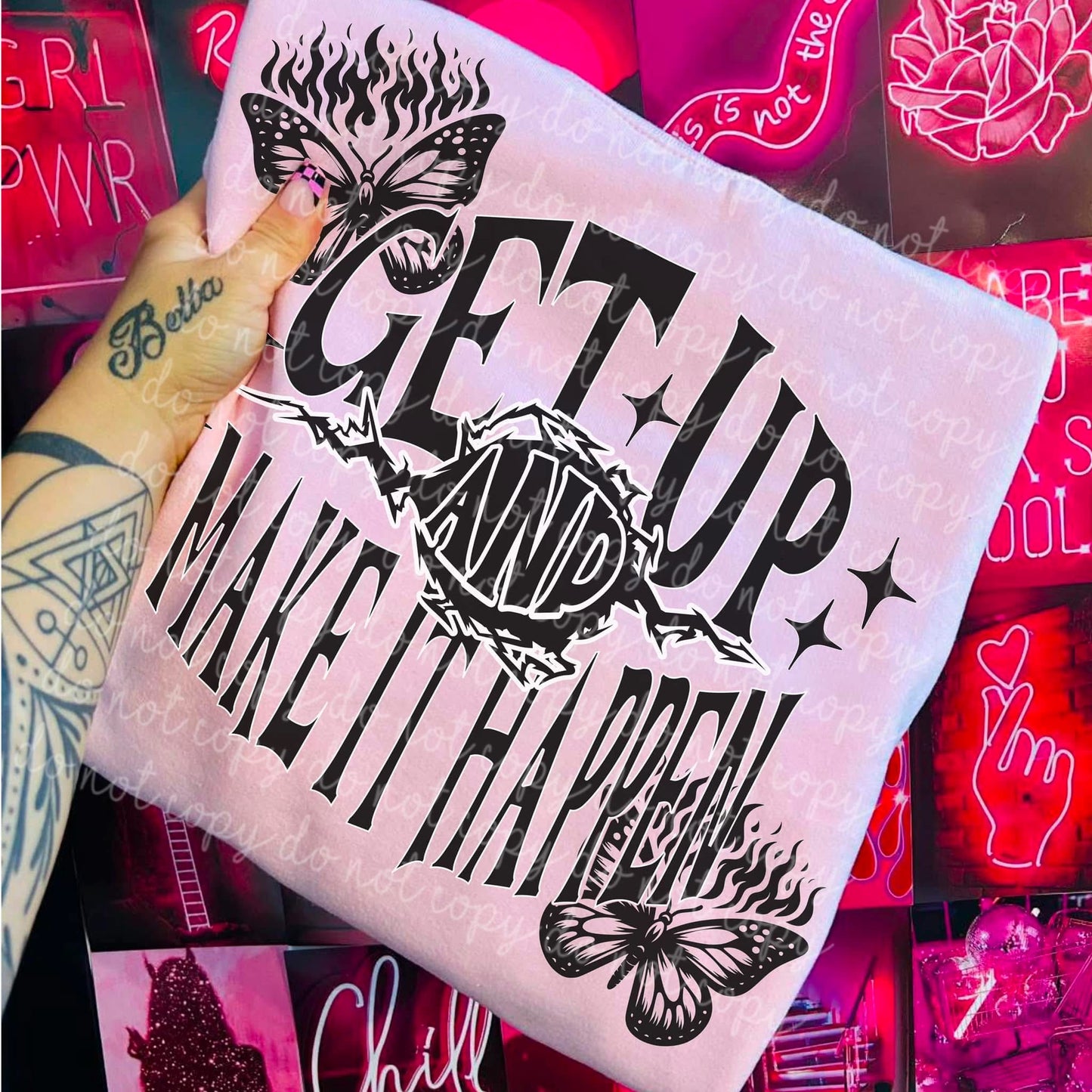 Get up make it happen PNG