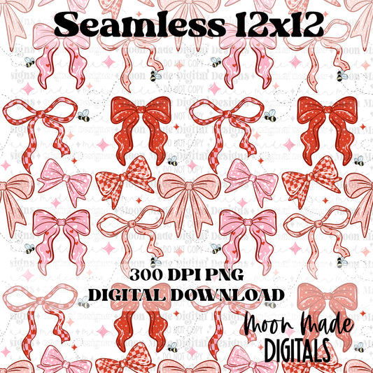 Valentine Bows Seamless