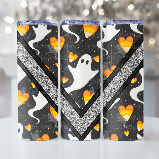 Ghost Candycorn Tumbler Wrap