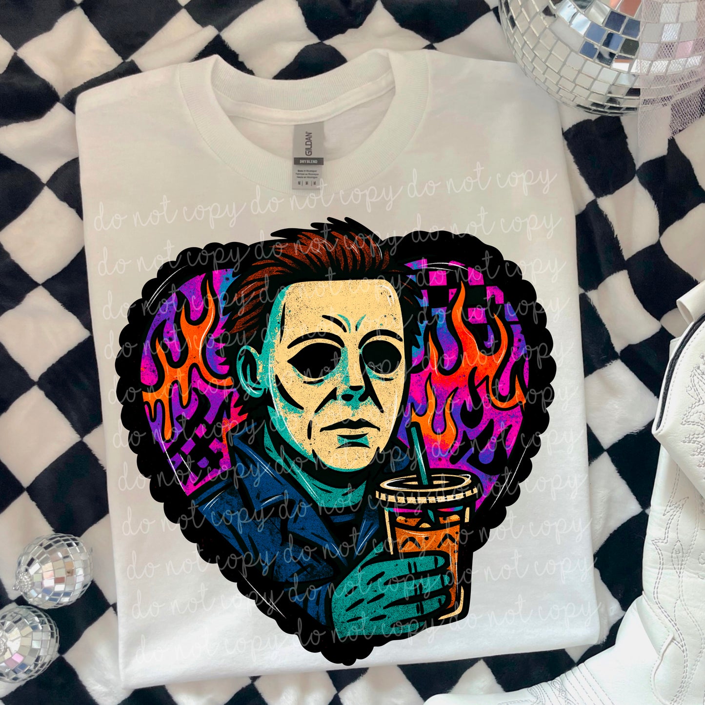 Micheal Horror Coffee Heart PNG