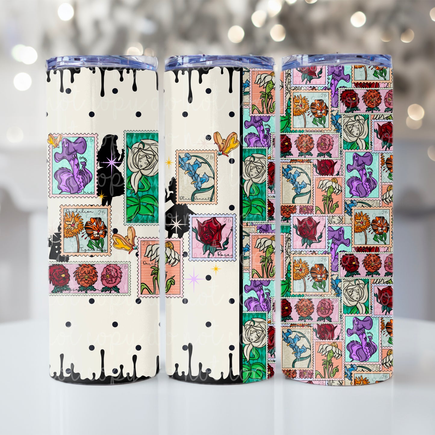 Wonderland Flower Tumbler
