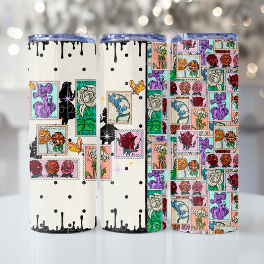 Wonderland Flower Tumbler