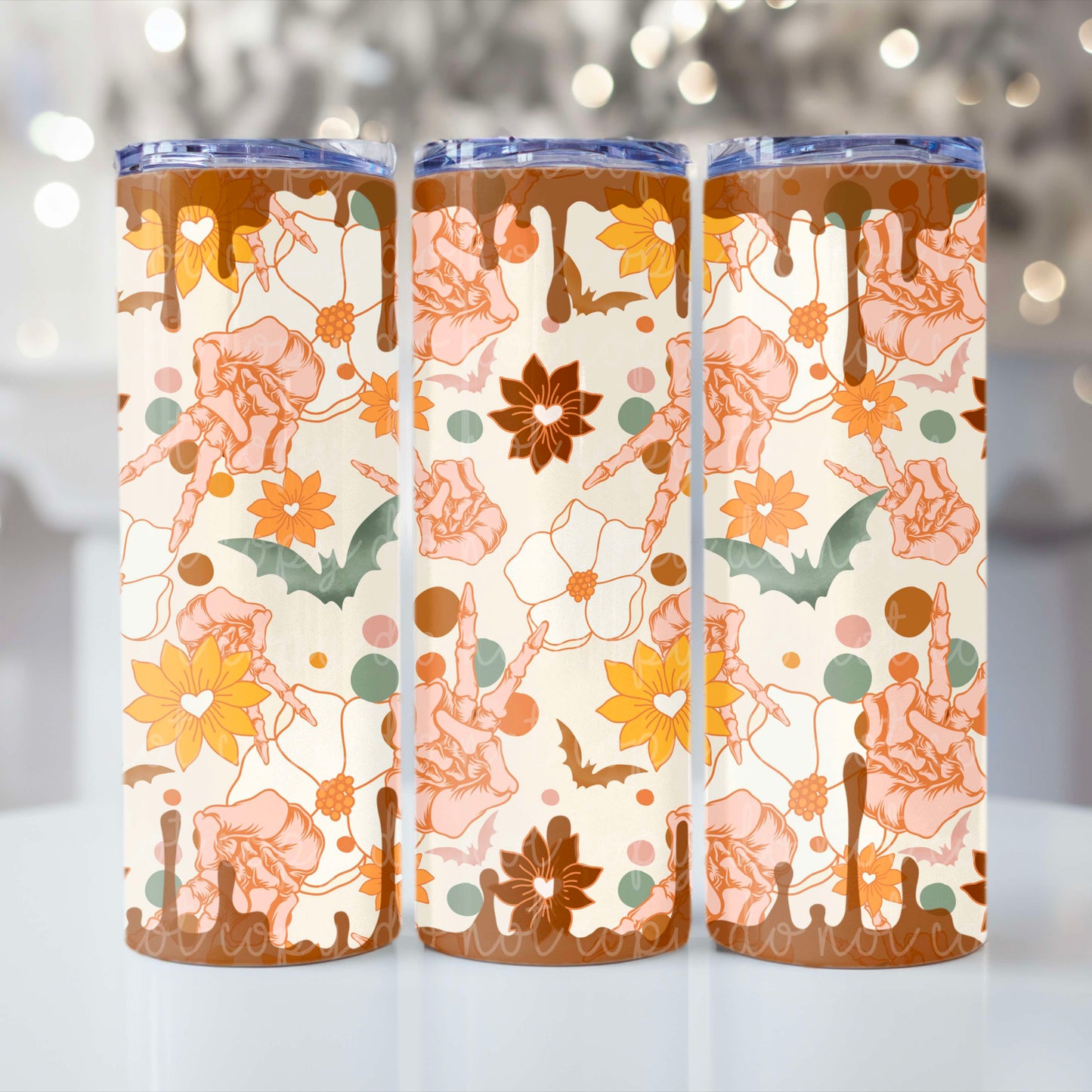 Boho Peace Skellie Tumbler Wrap