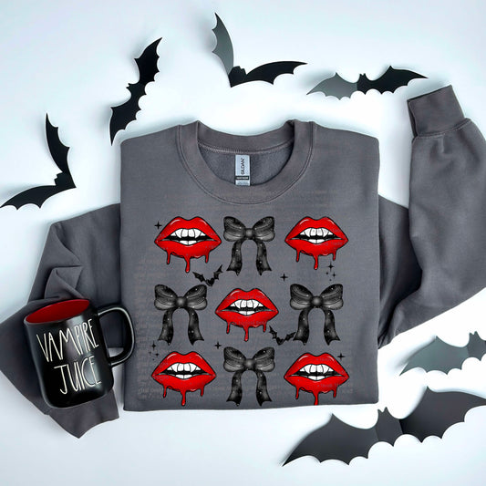 Vampire Lips & Bows PNG