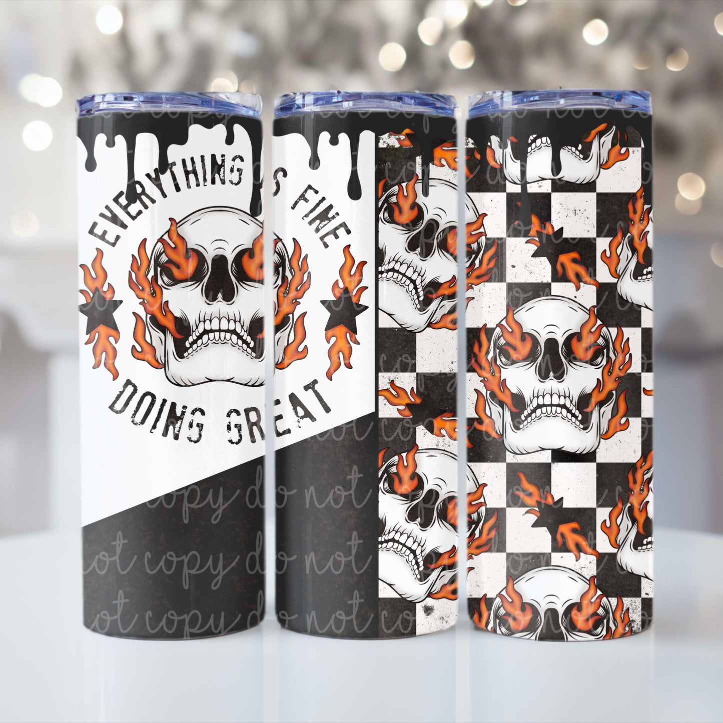 Everything Is Fine Tumbler Wrap