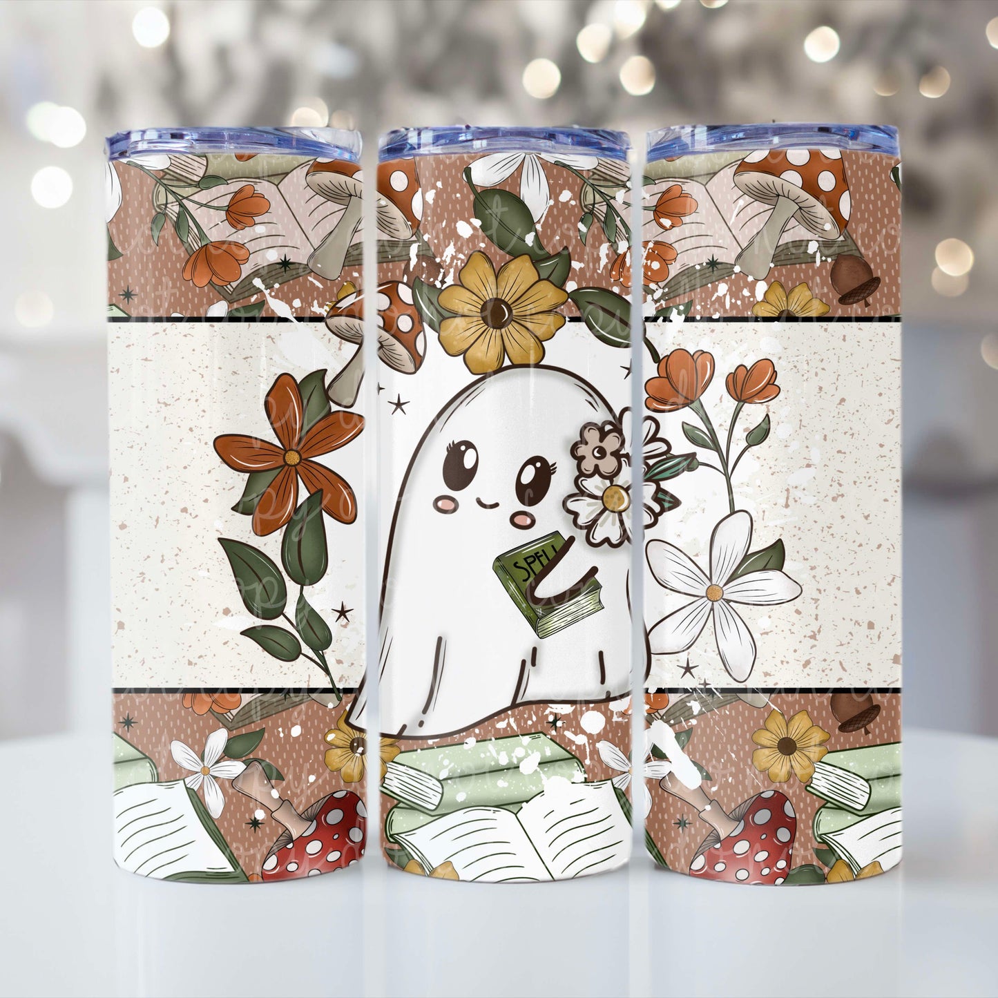 Cottage Ghostie Tumbler Wrap