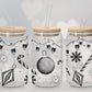 Monochrome Christmas 16oz Glass Wrap