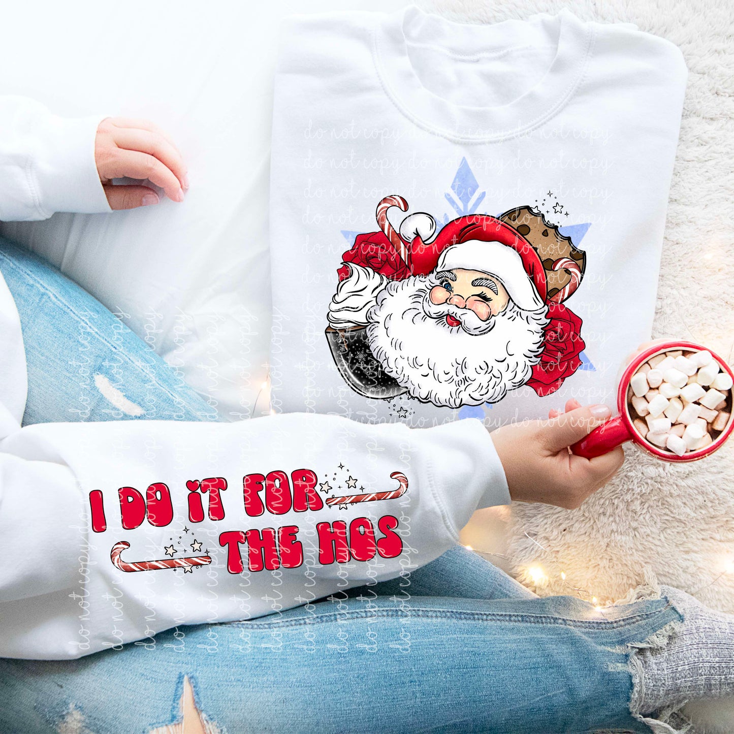 Classic Santa w/ 3 Different Sleeve Options PNG