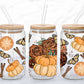Fall Floral 16oz Glass Wrap