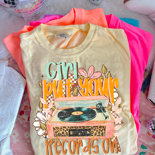 Girl Put Your Records on PNG