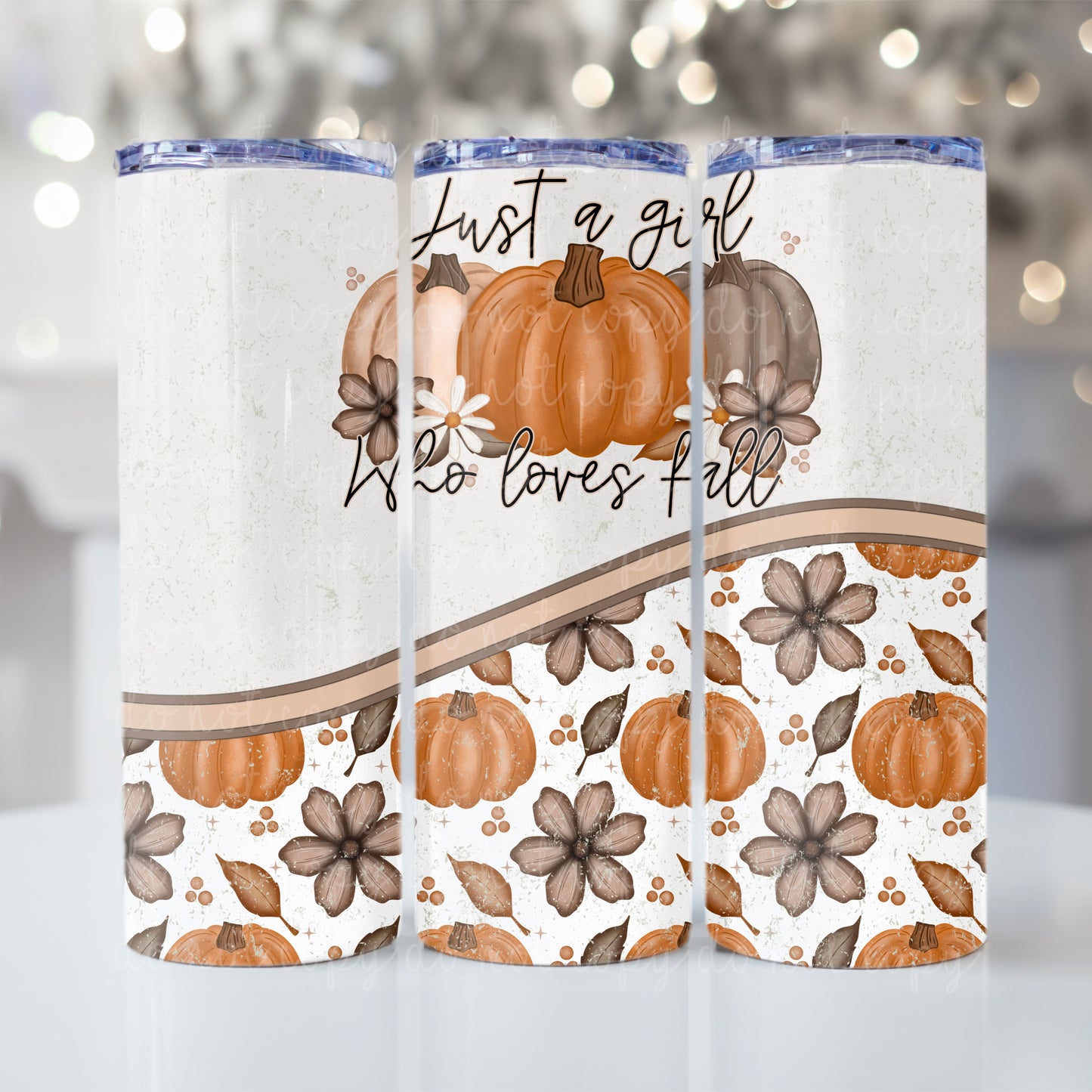 Just A B***h Who Loves Fall Tumbler Wrap