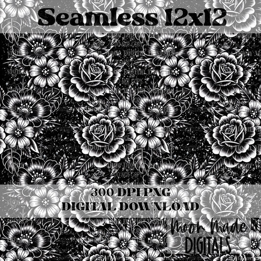 Simple Floral [both colorways] Seamless