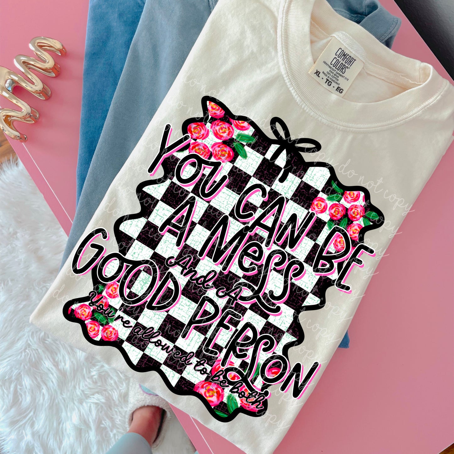 Mess and a good person PNG