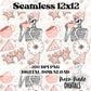 2025 skellie Seamless distressed