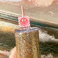 Lightning Smiley Face Straw Topper