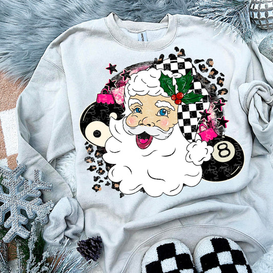 Checkered Trendy Santa PNG