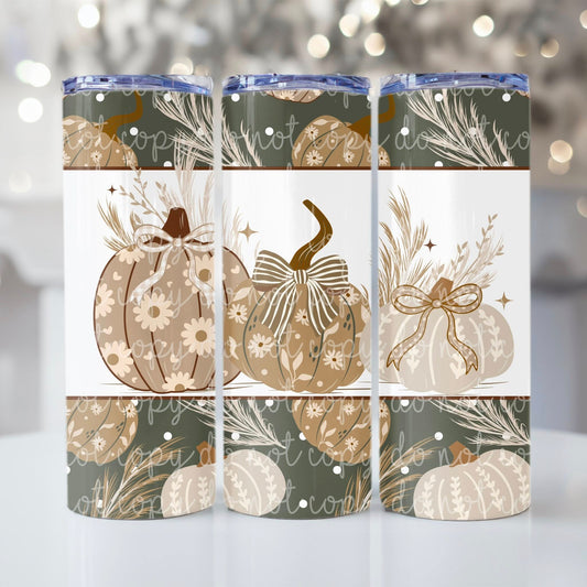Boho Fall Pumpkins Tumbler