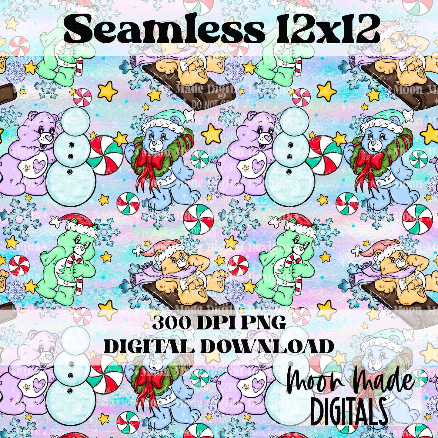 Merry Bears Seamless