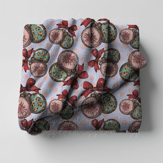 Vintage Christmas Ornaments Seamless