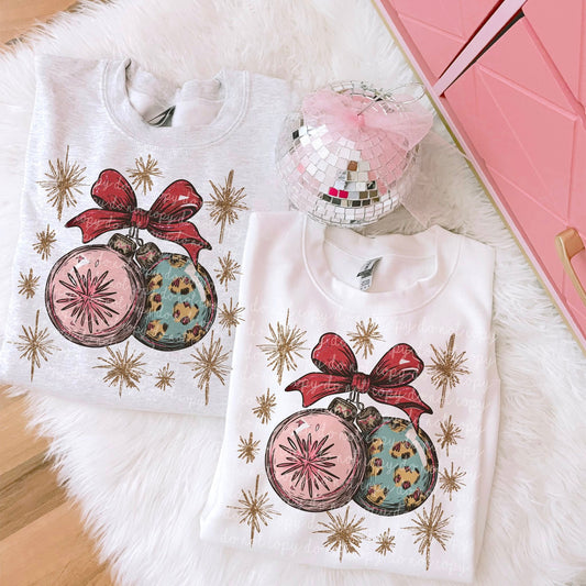 Vintage Christmas Ornaments PNG