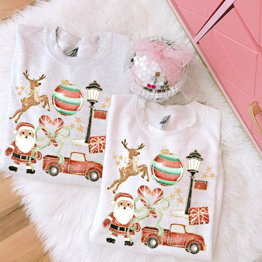 Christmas Santa Collage PNG