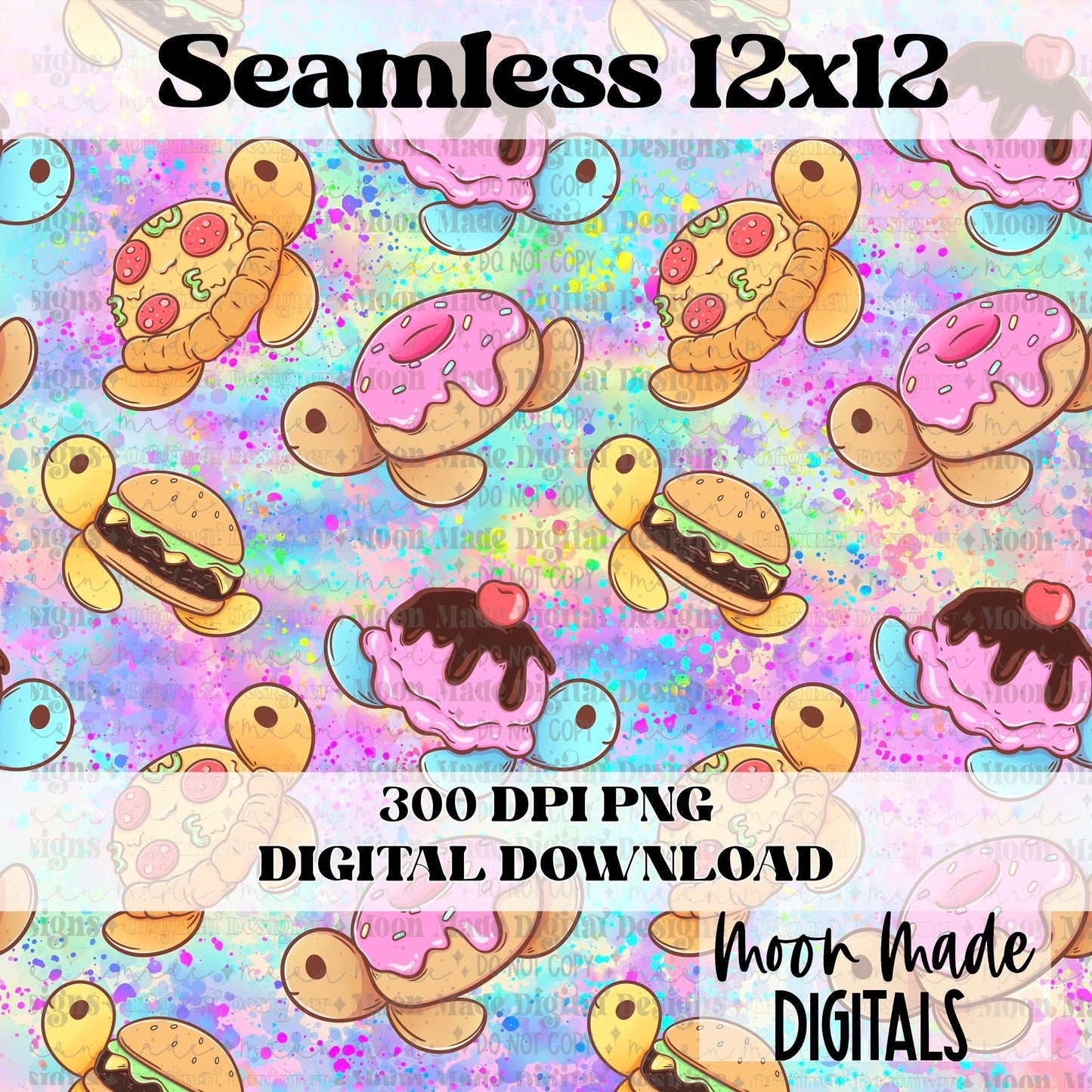 Food Turtle Seamless