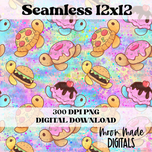 Food Turtle Seamless
