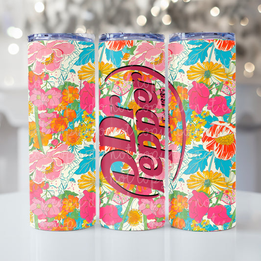 Dr Floral soda Tumbler