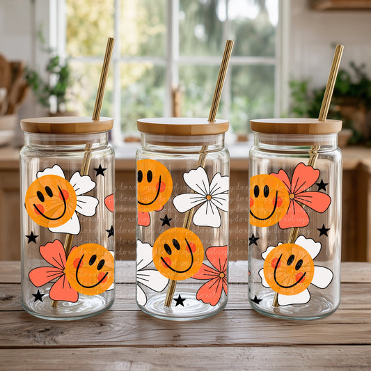 Smiley Floral 16 oz
