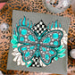 Turquoise Butterfly w/ sleeve PNG