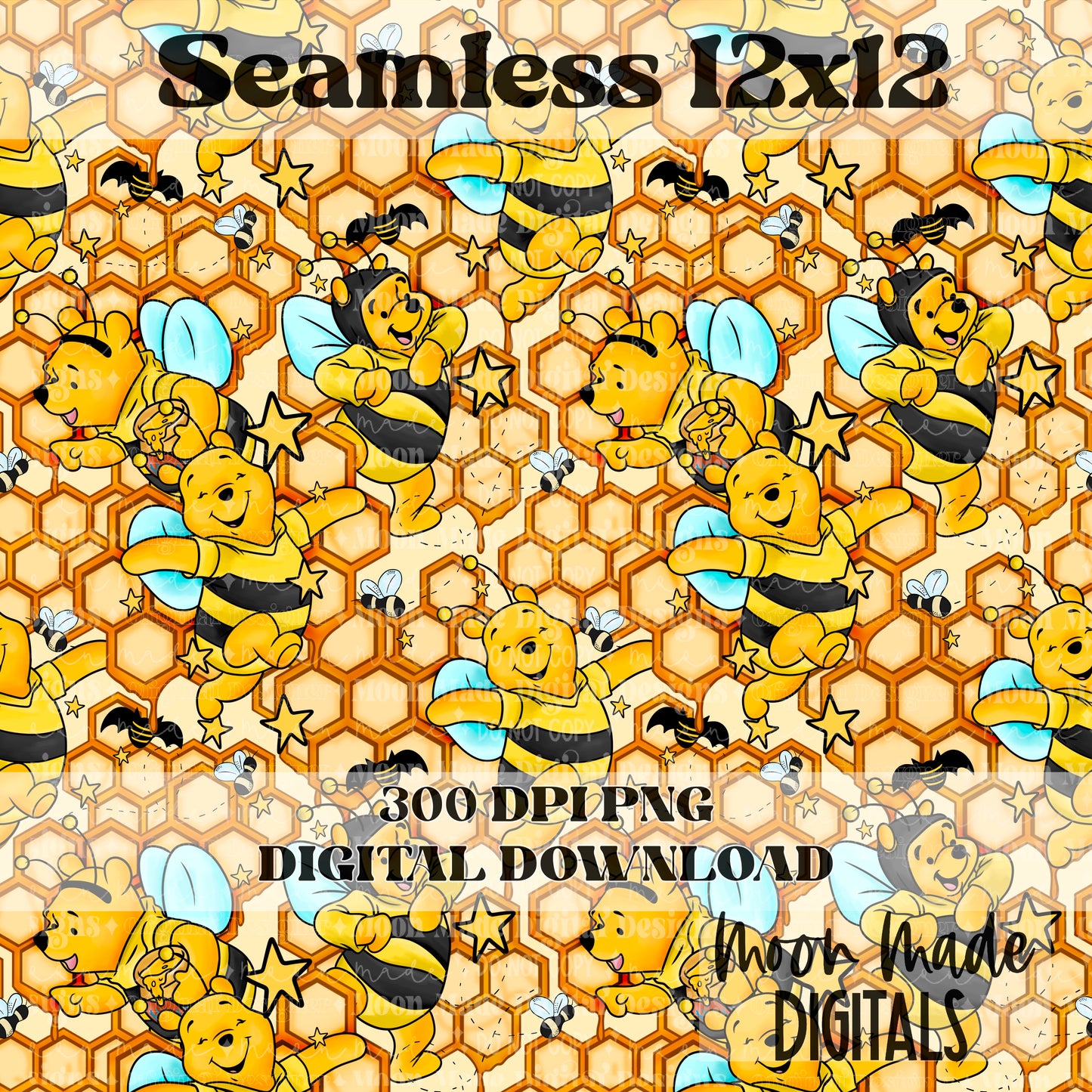 Bee Bear seamless