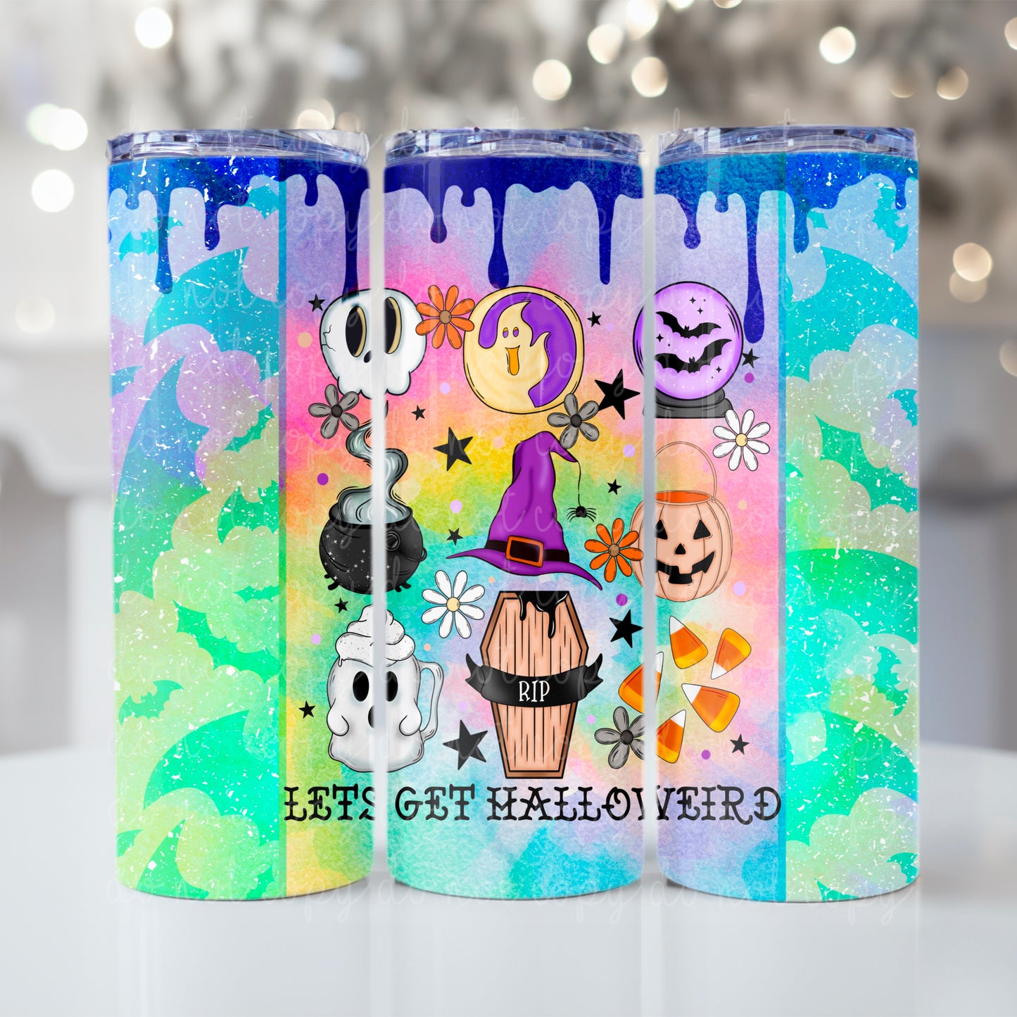 Let's Get Halloweird Tumbler Wrap