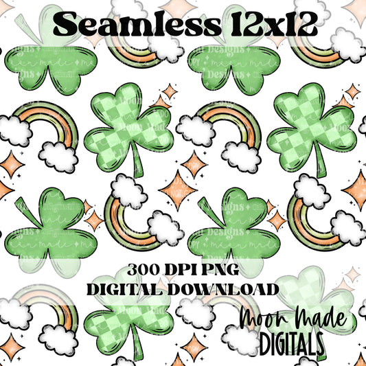 Shamrock rainbow Seamless