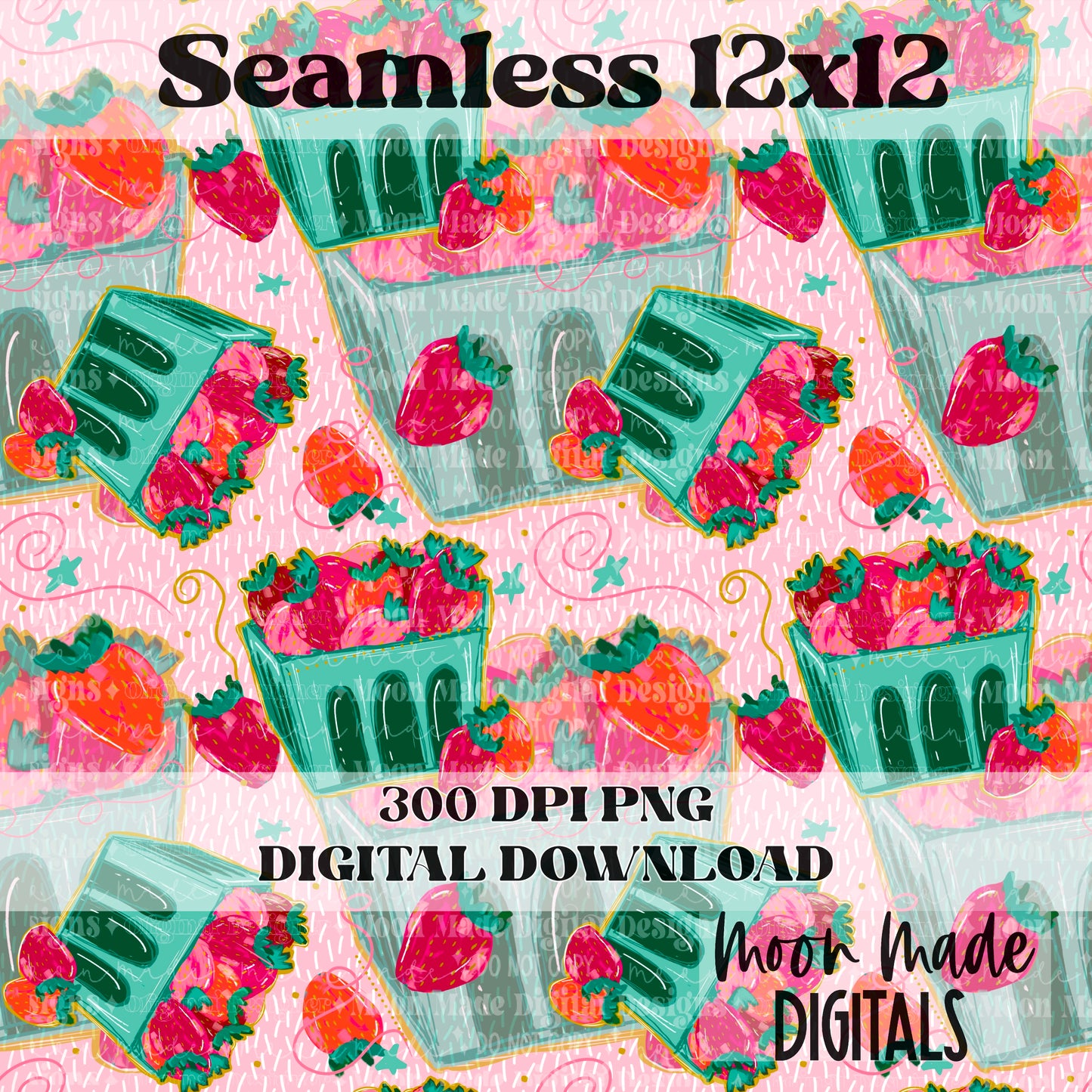 Strawberry Festival seamless