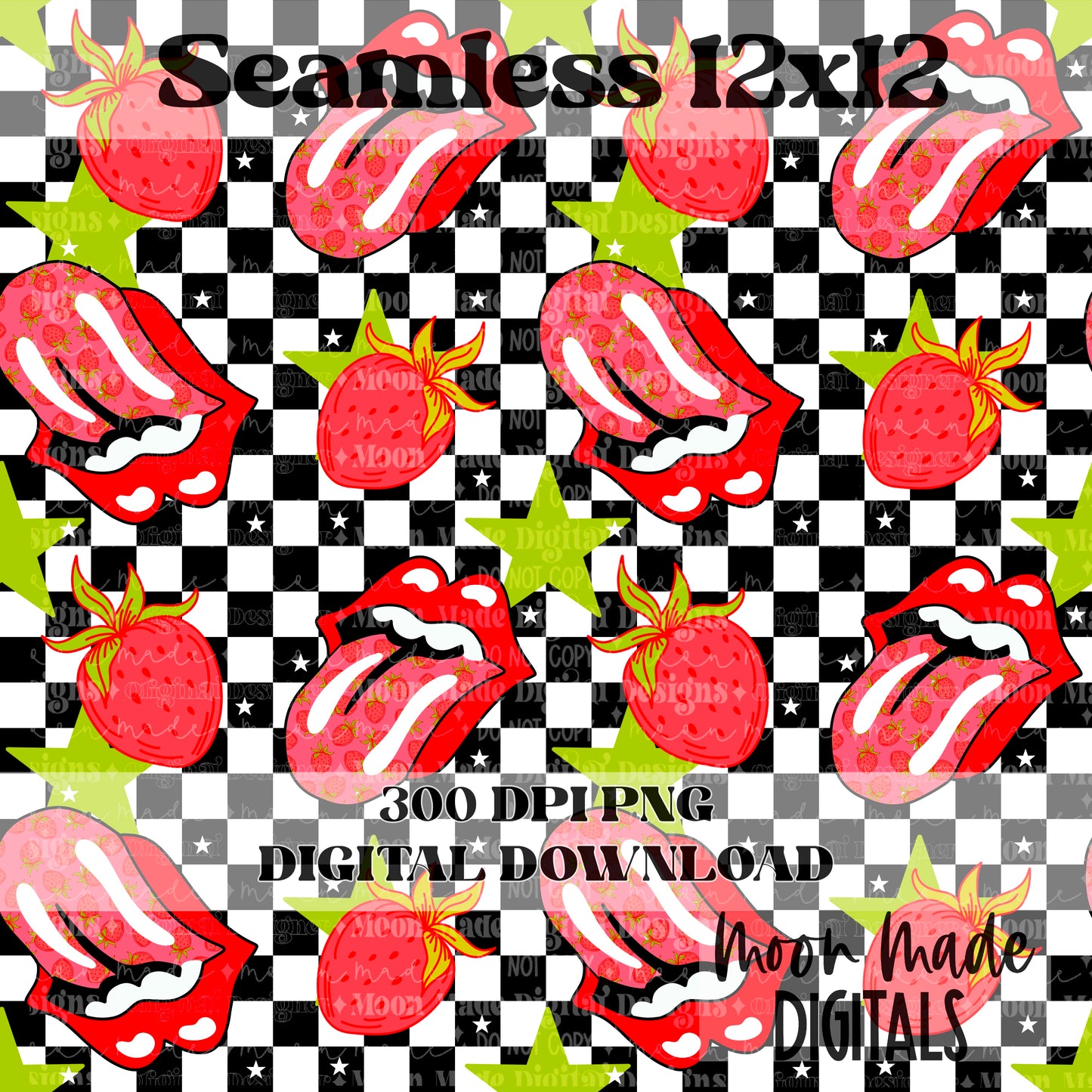 Strawberry tongue Seamless