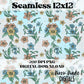 Vintage floral seamless