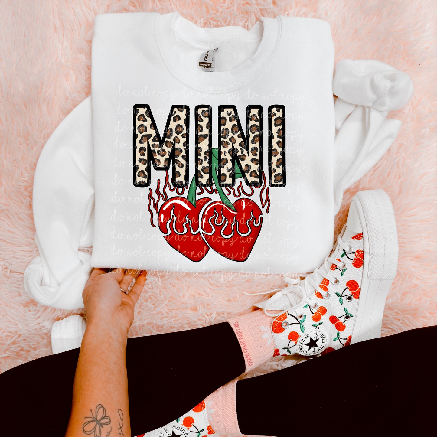 Mama and mini leopard cherry [both versions] png