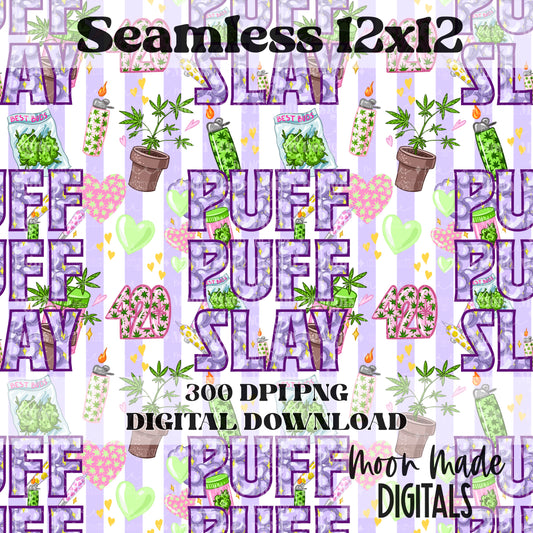 Puff Puff Slay seamless