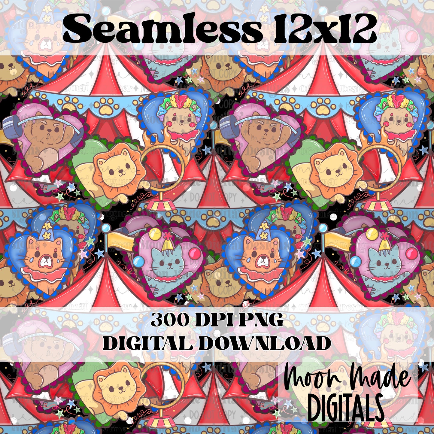 Kitty circus  Seamless