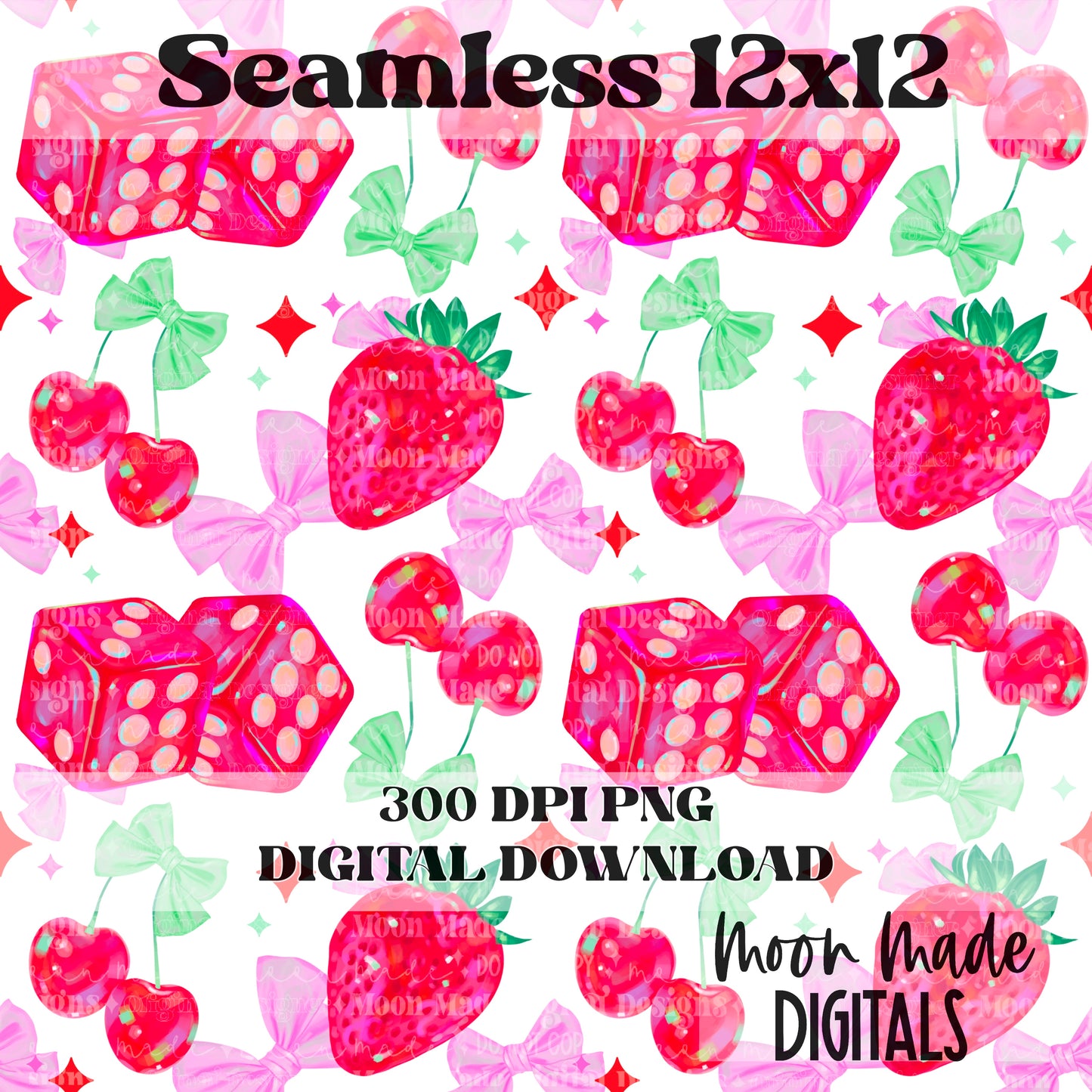 Dreamy holographic bow seamless